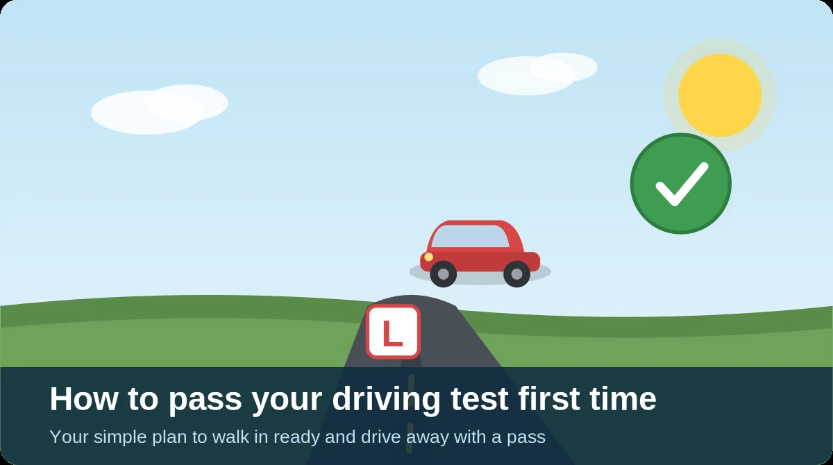 How to Pass Your Driving Test First Time 2026